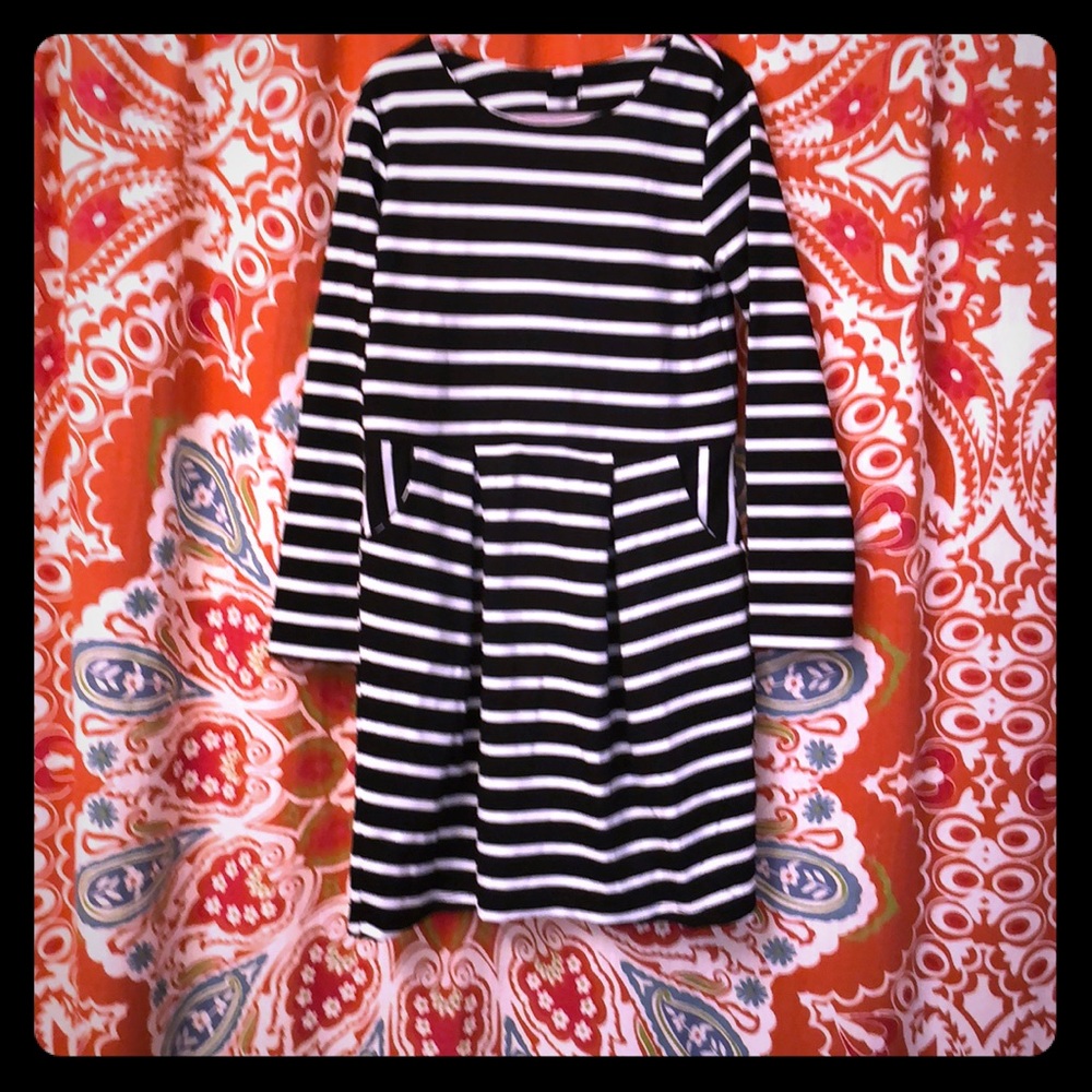 H&M Black and White Girls Dress